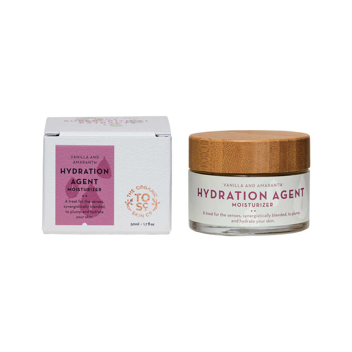 The Organic Skin Co Organic Hydration Agent Moisturiser Vanilla and Amaranth 50ml