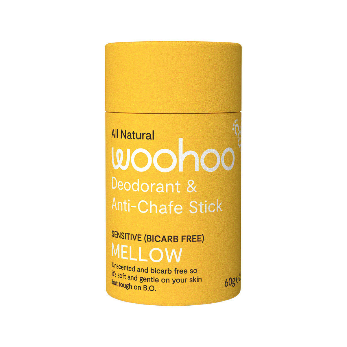 Woohoo Deodorant & Anti-Chafe Stick Mellow (Sensitive) 60g