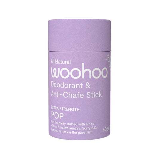 Woohoo Deodorant & Anti-Chafe Stick Pop (Extra Strength) 60g